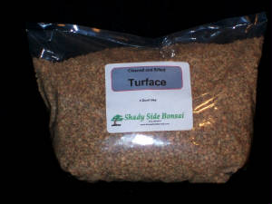 economy bag of turface for bonsai from shady side